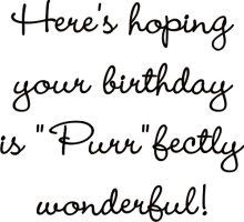 Purrfectly Birthday Greeting